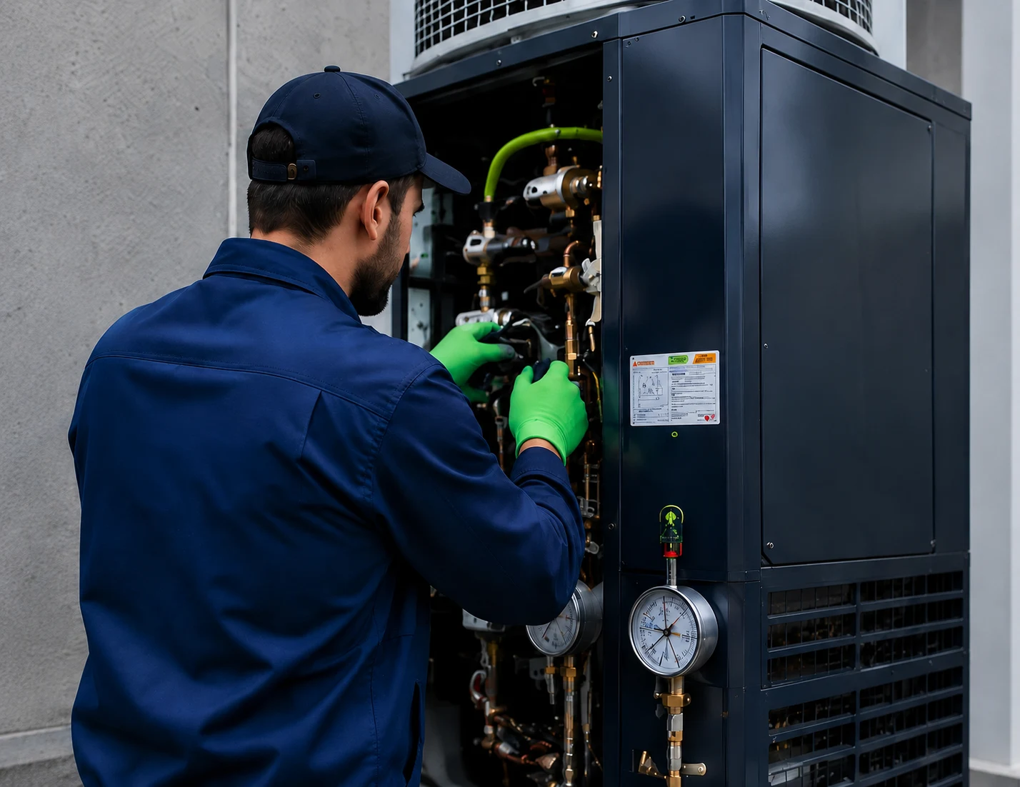 Limech Facility Management team delivering AC, electrical and plumbing maintenance services in Dubai
