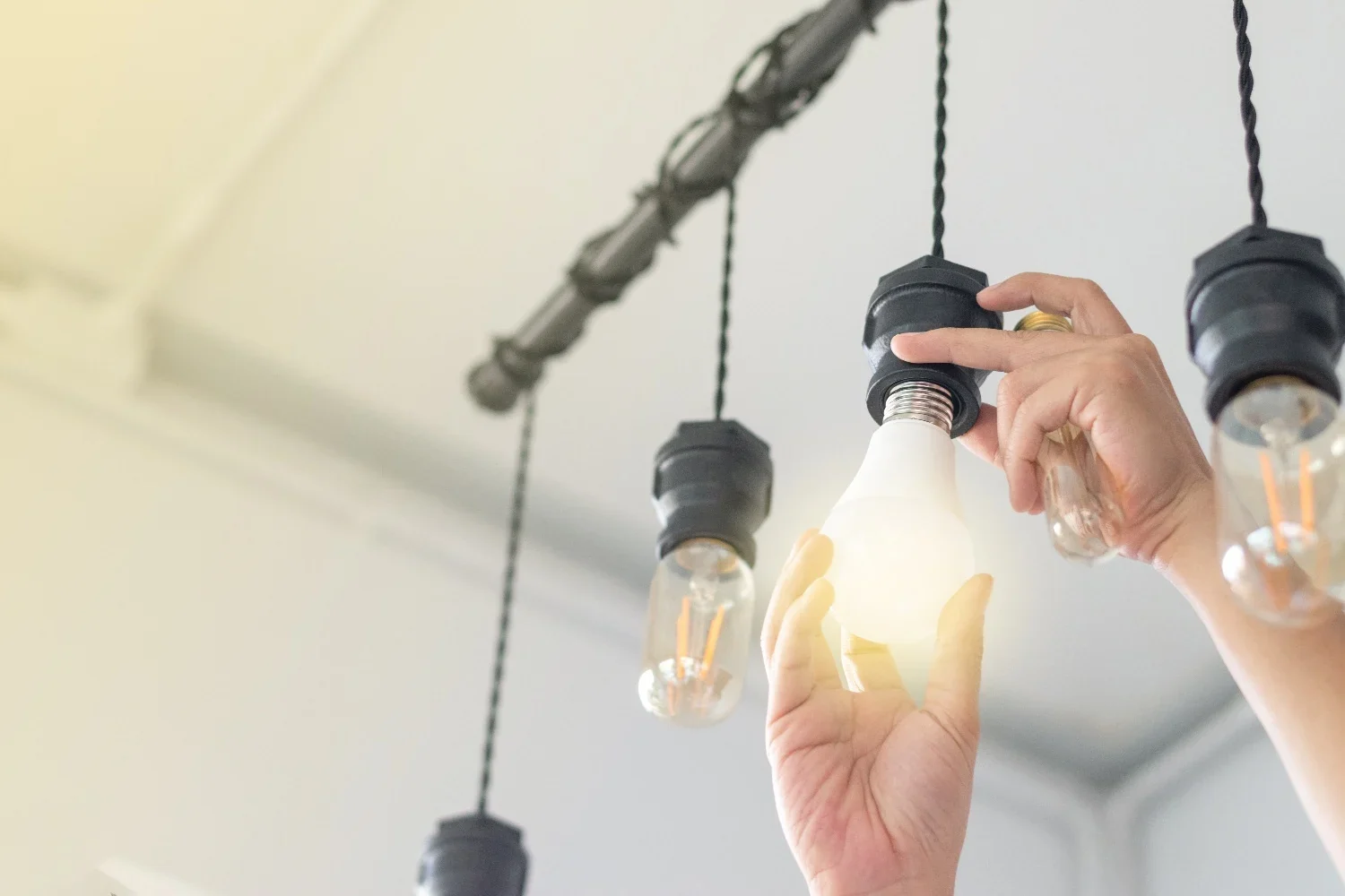 Electrical maintenance and light bulb replacement service